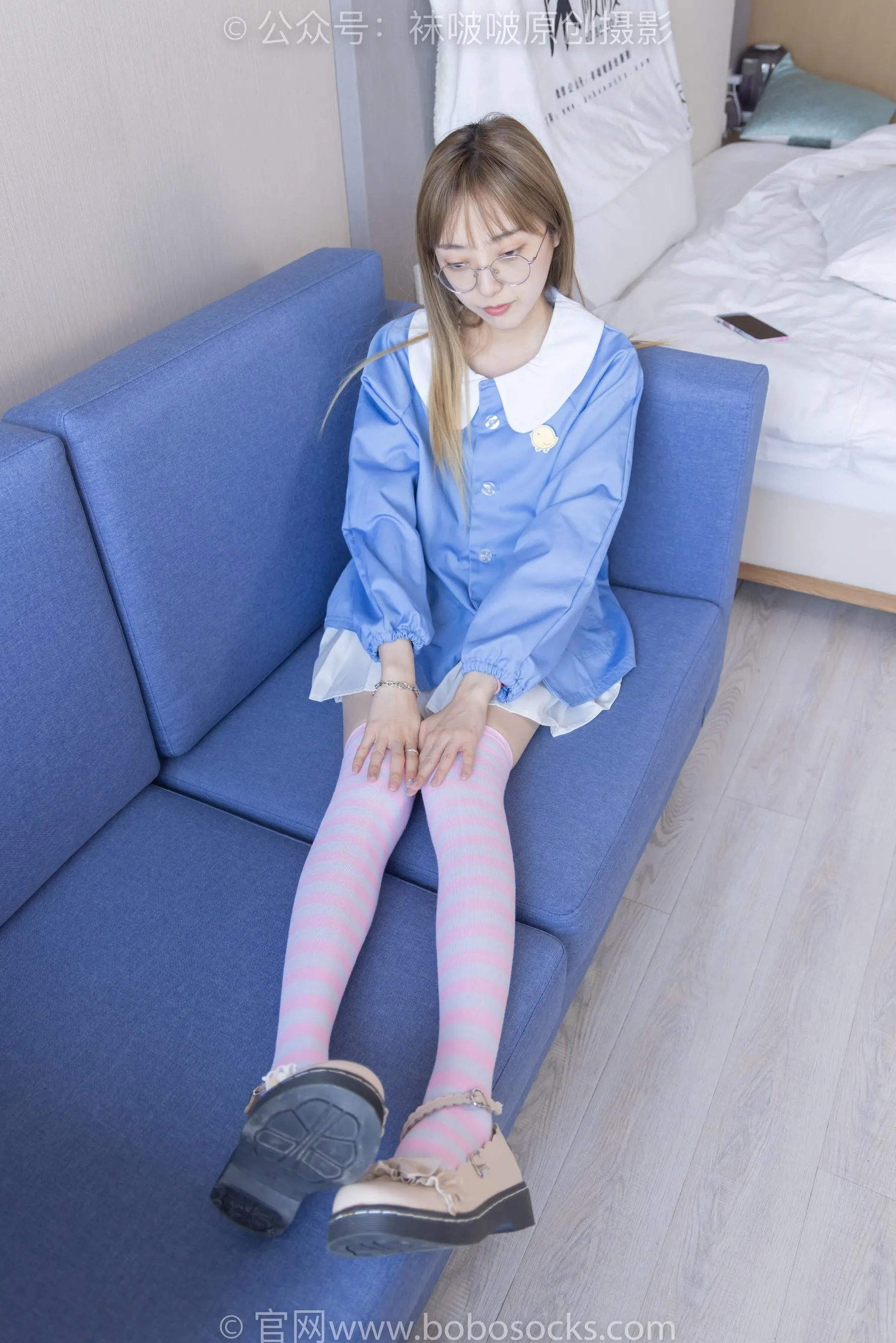 [BoBoSocks袜啵啵]NO.229 稚予-板鞋、皮鞋、两双大腿袜[22] [46P]插图1